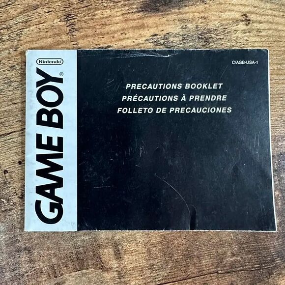 Nintendo Game Boy Advance GBA Precautions Booklet C/AGB-USA-1 Insert Booklet - Picture 1 of 2